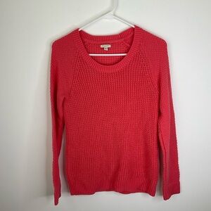Sonoma cotton pink knit sweater size small